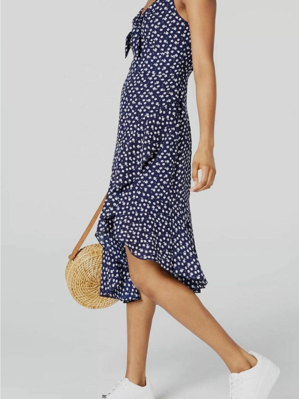 City Studio Navy and White Floral Sundress